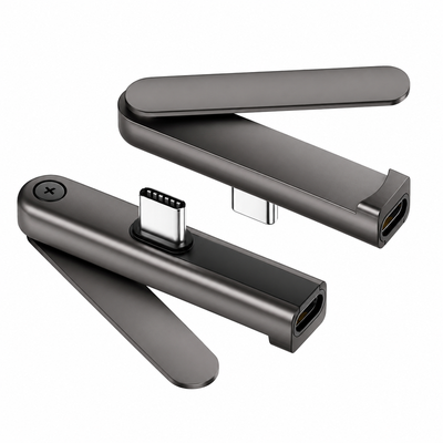 USB-C Foldable Phone Stand Charging Adapter – 240W Fast Charging & Data Transfer