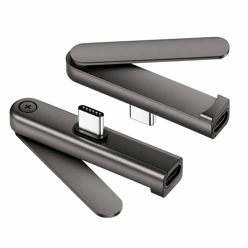 USB-C Foldable Phone Stand Charging Adapter – 240W Fast Charging & Data Transfer