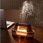 Raindrop Aroma Humidifier with Flame LED & Remote Control