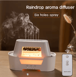 Raindrop Aroma Humidifier with Flame LED & Remote Control