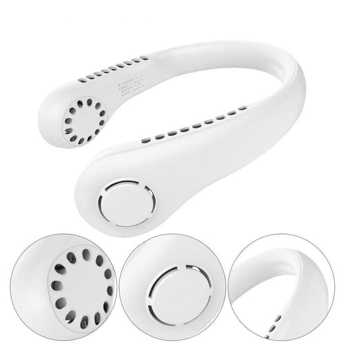 Vaneless Neck Fan – Bladeless Rechargeable Personal Fan